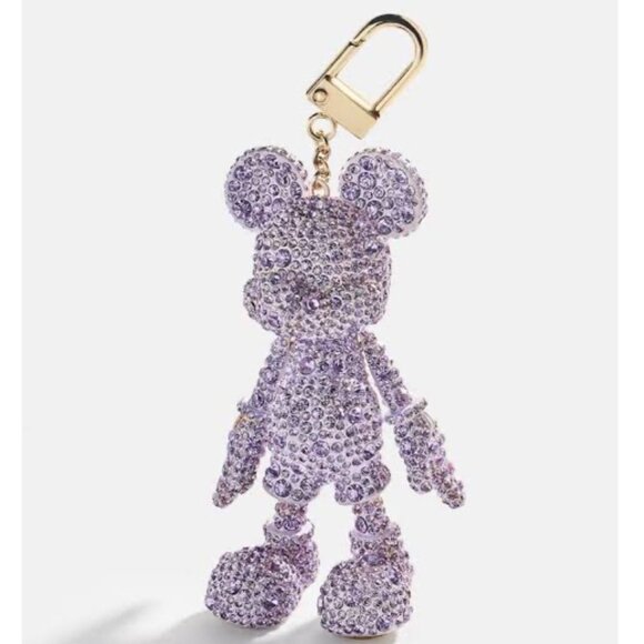 BAUBLEBAR Disney Mickey Mouse Purple Pave Crystals Bag Charm NEW WITH TAG - Picture 1 of 7